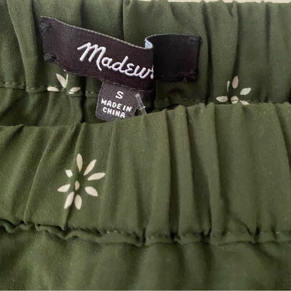 Madewell Pull Green Tired Mini Ruffles Lightweight Skirt - Picture 8 of 9